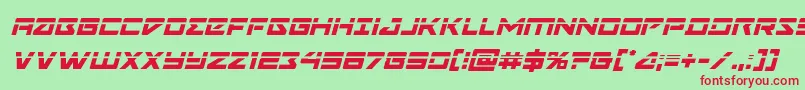 Navycadetlaserital Font – Red Fonts on Green Background