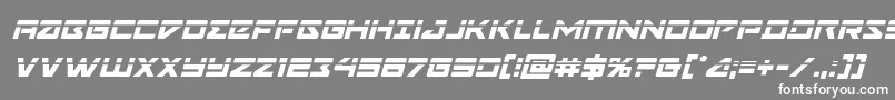 Navycadetlaserital Font – White Fonts on Gray Background