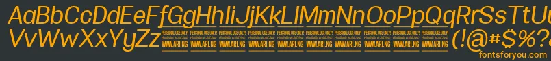 Подробнее о шрифте SpecifypersonalNormmediumitalic Шрифт SpecifypersonalNormmediumitalic – оранжевые шрифты на чёрном фоне