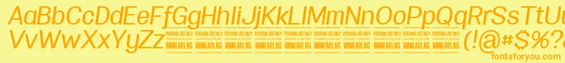 fuente SpecifypersonalNormmediumitalic – Fuentes Naranjas Sobre Fondo Amarillo