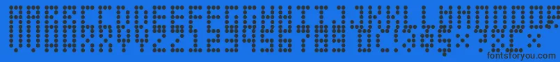 Шрифт LeciceronNormal – чёрные шрифты на синем фоне