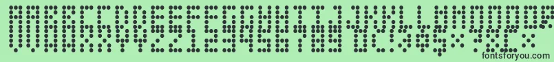 LeciceronNormal Font – Black Fonts on Green Background