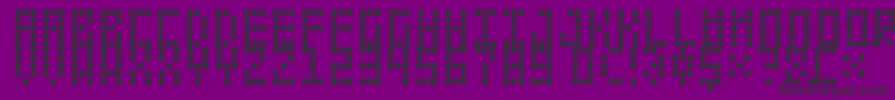 フォントLeciceronNormal – 紫の背景に黒い文字