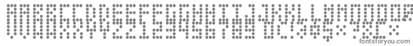 フォントLeciceronNormal – 白い背景に灰色の文字