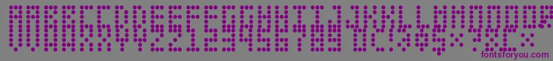 LeciceronNormal Font – Purple Fonts on Gray Background
