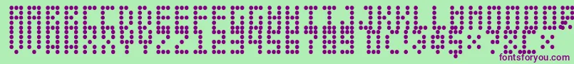 LeciceronNormal Font – Purple Fonts on Green Background