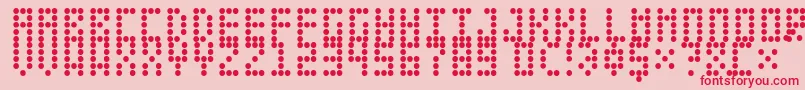 LeciceronNormal Font – Red Fonts on Pink Background