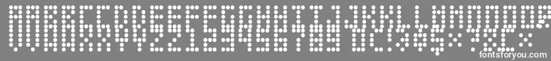 LeciceronNormal Font – White Fonts on Gray Background