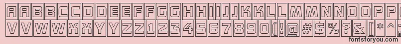 AConceptottlcmotlnr Font – Black Fonts on Pink Background