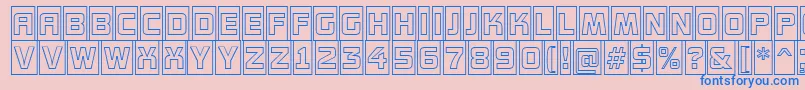 AConceptottlcmotlnr Font – Blue Fonts on Pink Background