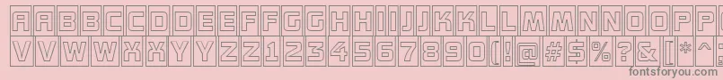AConceptottlcmotlnr Font – Gray Fonts on Pink Background