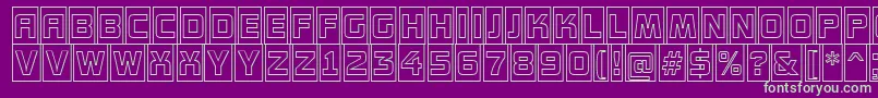 AConceptottlcmotlnr Font – Green Fonts on Purple Background
