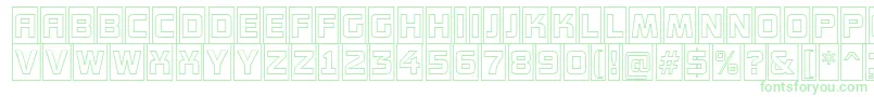 AConceptottlcmotlnr Font – Green Fonts on White Background