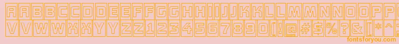 AConceptottlcmotlnr Font – Orange Fonts on Pink Background