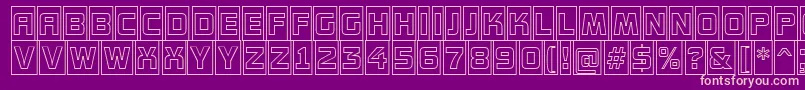 AConceptottlcmotlnr Font – Pink Fonts on Purple Background