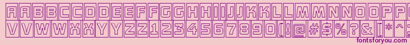 Fonte AConceptottlcmotlnr – fontes roxas em um fundo rosa