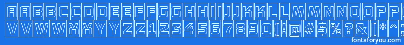 AConceptottlcmotlnr Font – White Fonts on Blue Background