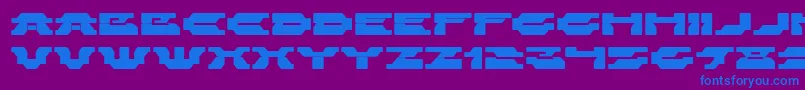 ZelegaZenega Font – Blue Fonts on Purple Background