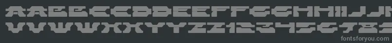 ZelegaZenega Font – Gray Fonts on Black Background