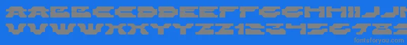 ZelegaZenega Font – Gray Fonts on Blue Background