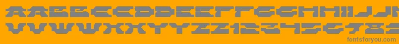 ZelegaZenega Font – Gray Fonts on Orange Background