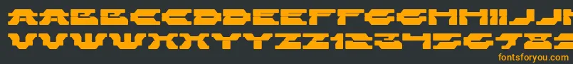 ZelegaZenega Font – Orange Fonts on Black Background