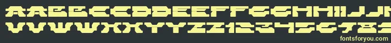 ZelegaZenega Font – Yellow Fonts on Black Background