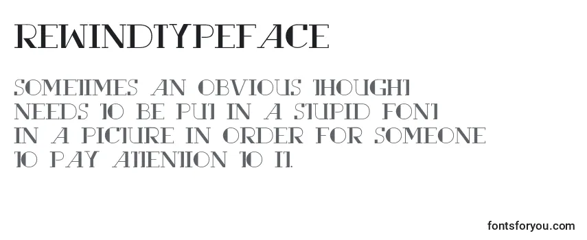 RewindTypeface-fontti
