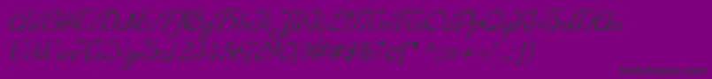 EsperanzaTM-Schriftart – Schwarze Schriften auf violettem Hintergrund