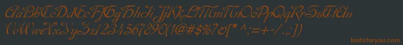 EsperanzaTM Font – Brown Fonts on Black Background