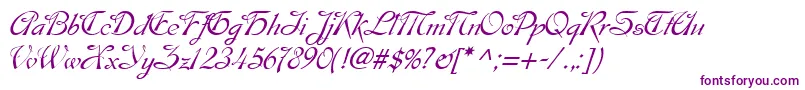 EsperanzaTM Font – Purple Fonts on White Background