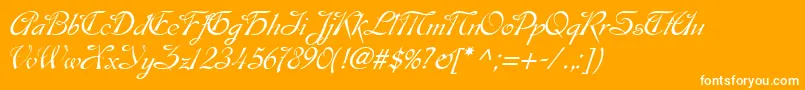 EsperanzaTM Font – White Fonts on Orange Background