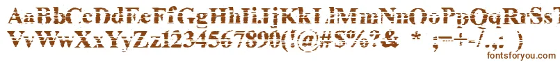 Fonte CheapInkKilledMyPrinter – fontes marrons