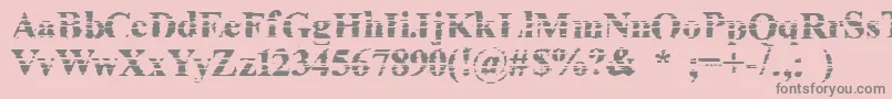 CheapInkKilledMyPrinter Font – Gray Fonts on Pink Background