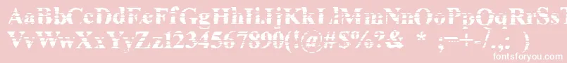 CheapInkKilledMyPrinter Font – White Fonts on Pink Background