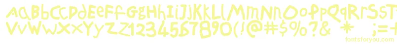 Шрифт Freeschool – жёлтые шрифты