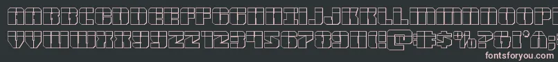 Warpthruster3Dlaser Font – Pink Fonts on Black Background