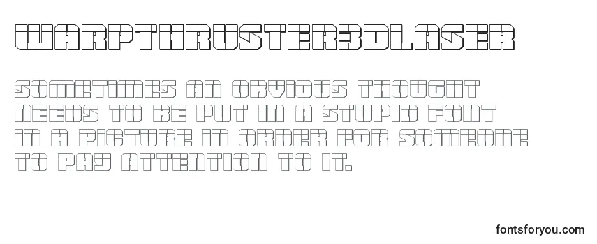 Warpthruster3Dlaser Font