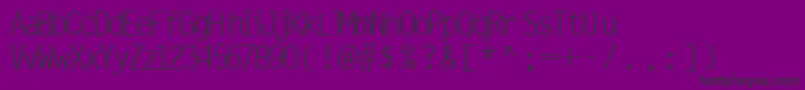 MicrofineSsiNormal Font – Black Fonts on Purple Background