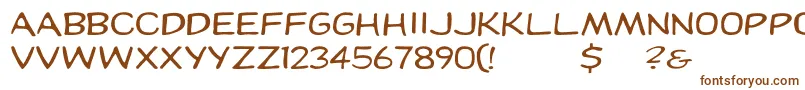 Шрифт Dupuyex – коричневые шрифты
