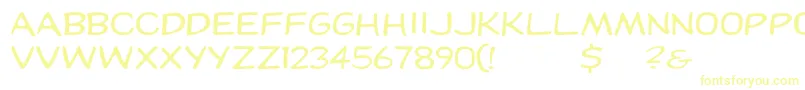Шрифт Dupuyex – жёлтые шрифты