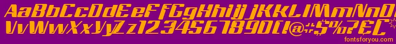 Magenta Font – Orange Fonts on Purple Background