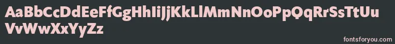 Fabersanspro95reduced Font – Pink Fonts on Black Background