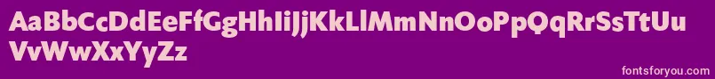 Fabersanspro95reduced Font – Pink Fonts on Purple Background