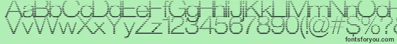 StraitCut Font – Black Fonts on Green Background