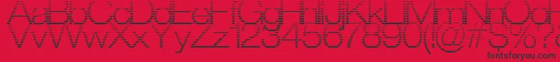 StraitCut Font – Black Fonts on Red Background