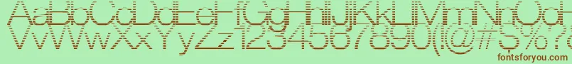 StraitCut Font – Brown Fonts on Green Background