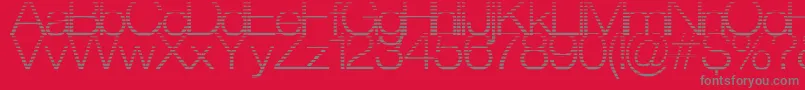 StraitCut Font – Gray Fonts on Red Background