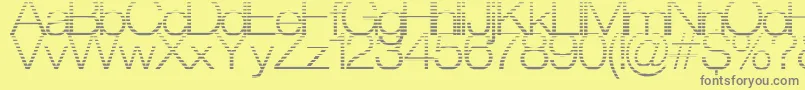 StraitCut Font – Gray Fonts on Yellow Background