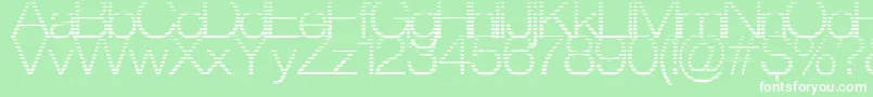 StraitCut Font – White Fonts on Green Background